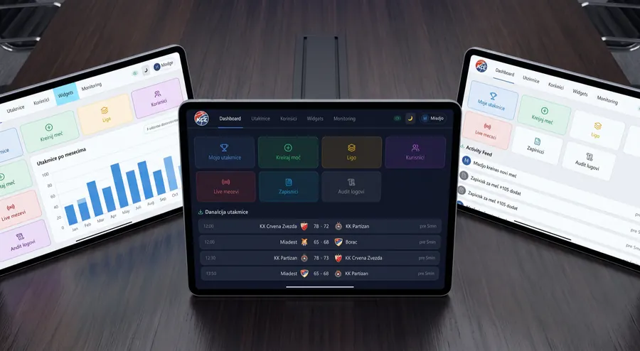 DS2 digital scoresheet on tablets
